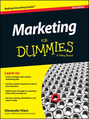 cover image of Marketing For Dummies